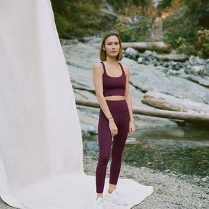 Girlfriend Collective Plum Workout Set